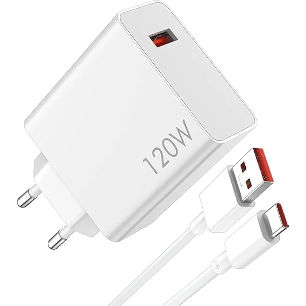 شارژر دیواری شیائومی 120 وات | فست شارژ HyperCharge با کابل USB-C-نمای دوم