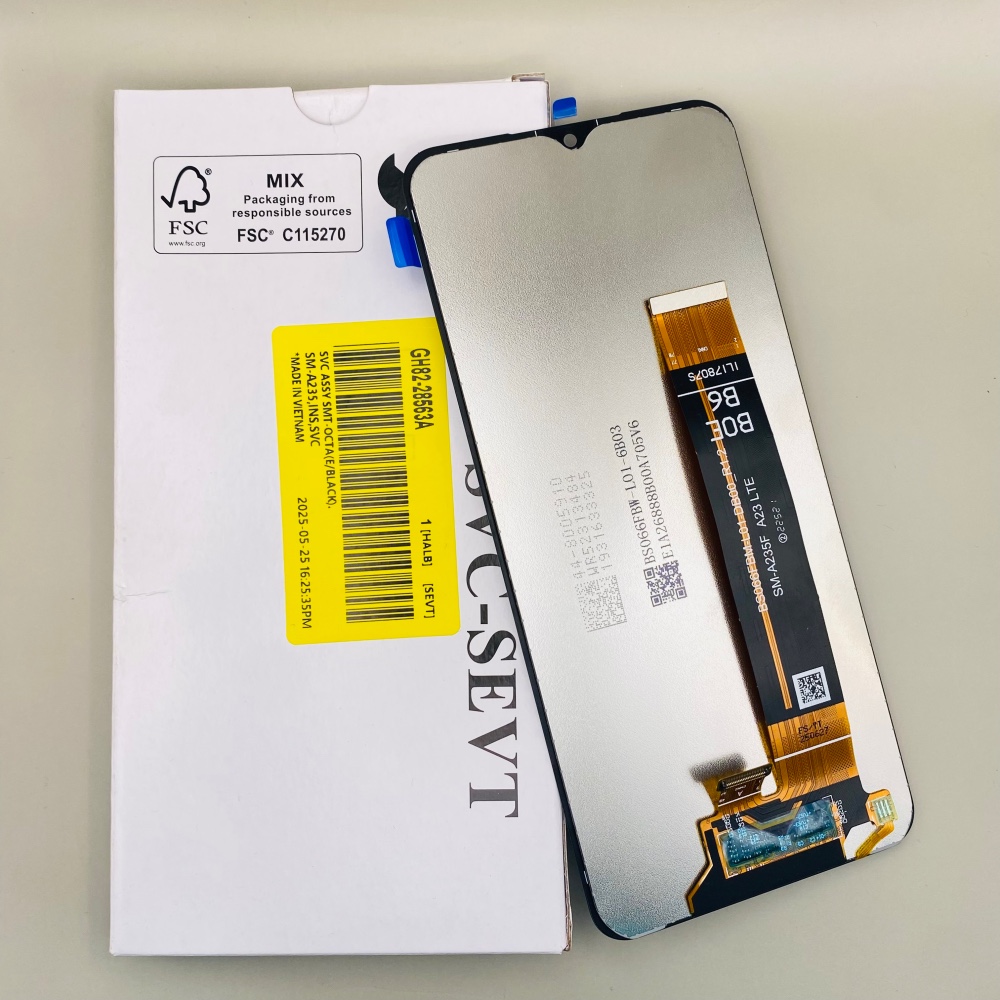 ال سی دی سامسونگ گلکسی A23 (مدل SM-A235F) اورجینال سرویس پک - نمای بسته بندی