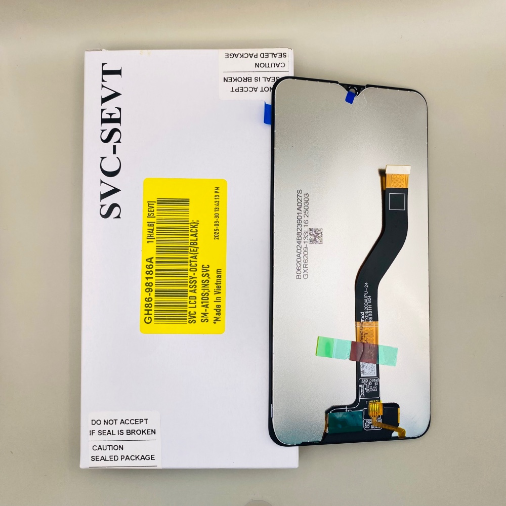 ال سی دی سامسونگ گلکسی A10 s(مدل SM-A107F) اورجینال سرویس پک - نمای بسته بندی