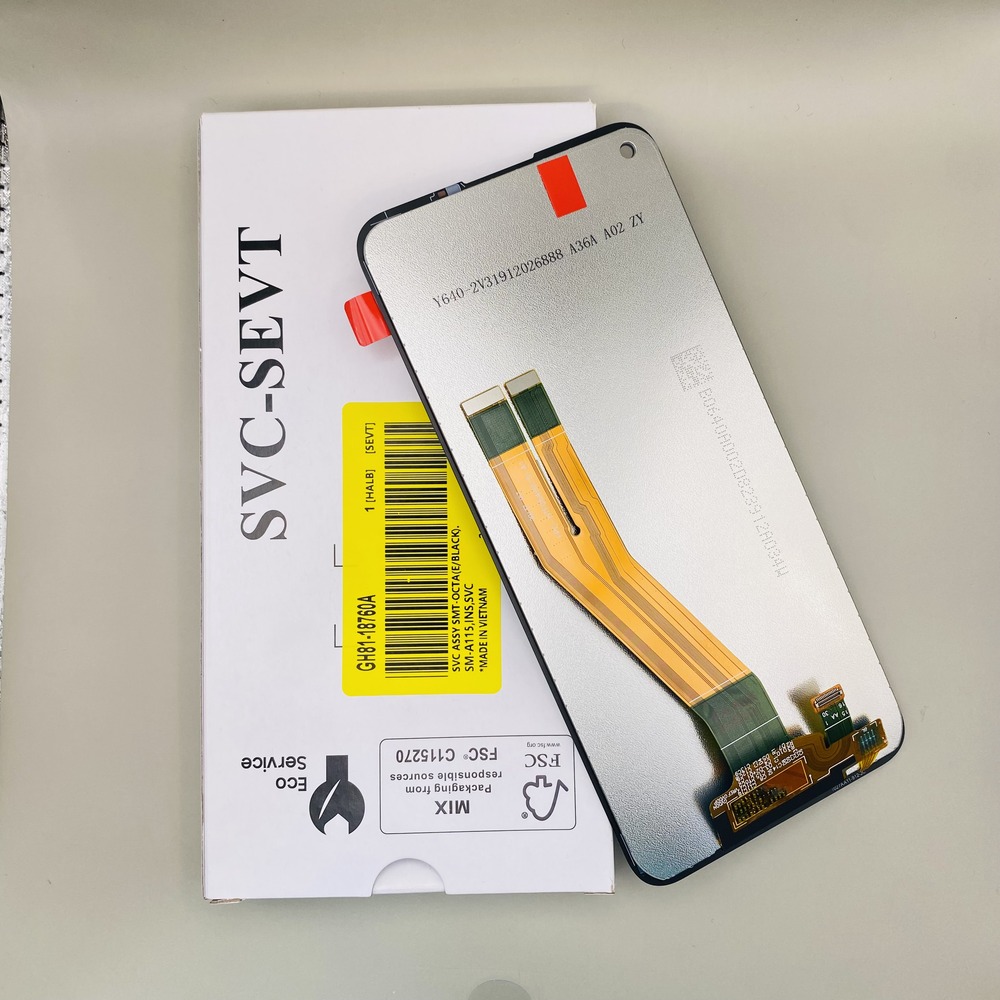 ال سی دی سامسونگ گلکسی A11 (مدل SM-A115F) اورجینال سرویس پک - نمای بسته بندی