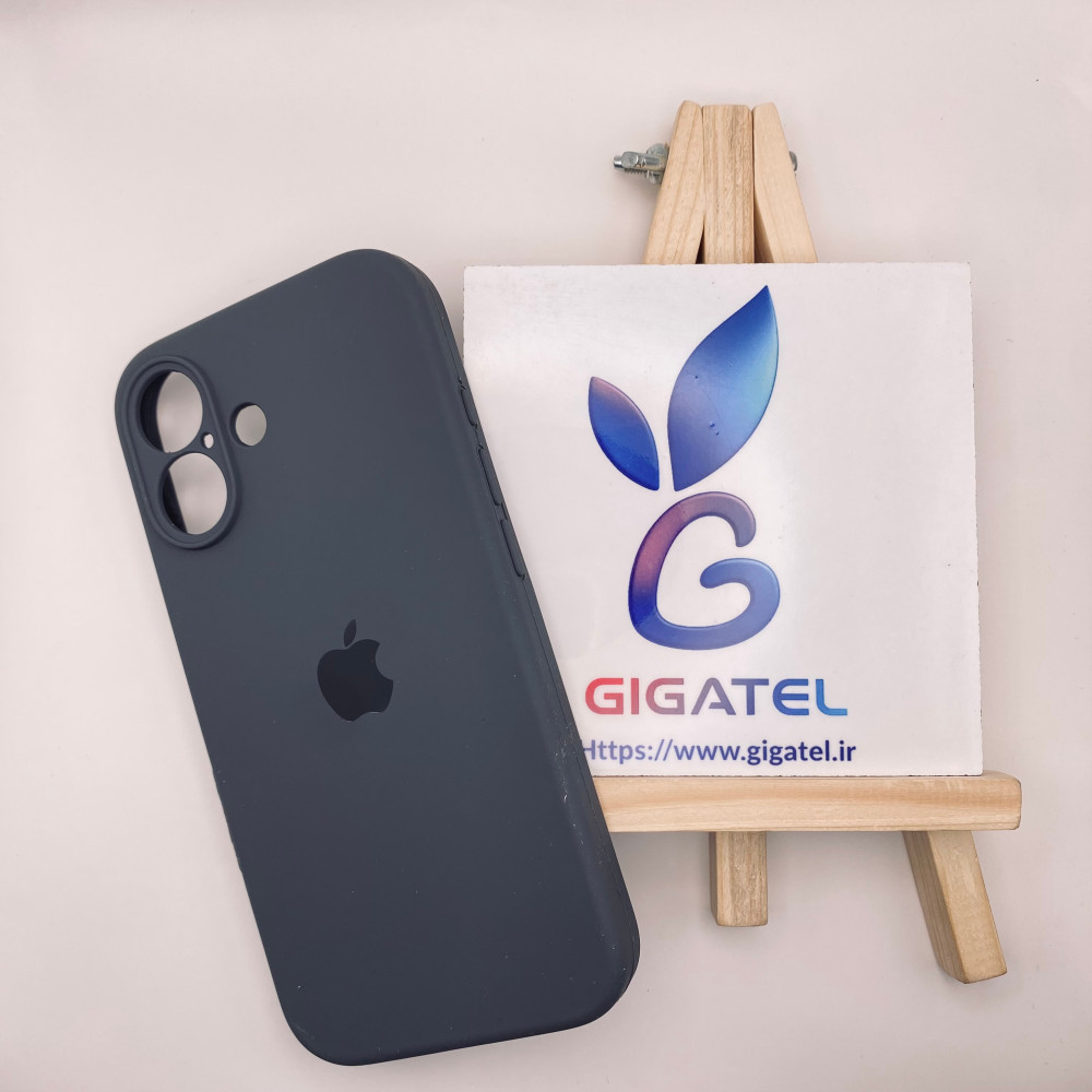 کاور سیلیکونی اورجینال آیفون 16 نرمال | قاب سیلیکونی اصلی اپل | محافظ ضد ضربه - نمای کلی