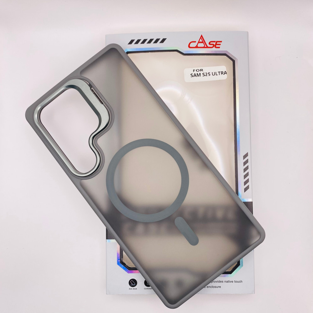 قاب مگ سیف سامسونگ s25 ultra هولدر دار |  mag safe cover samsung s25 ultra with holder - نمای نزدیک