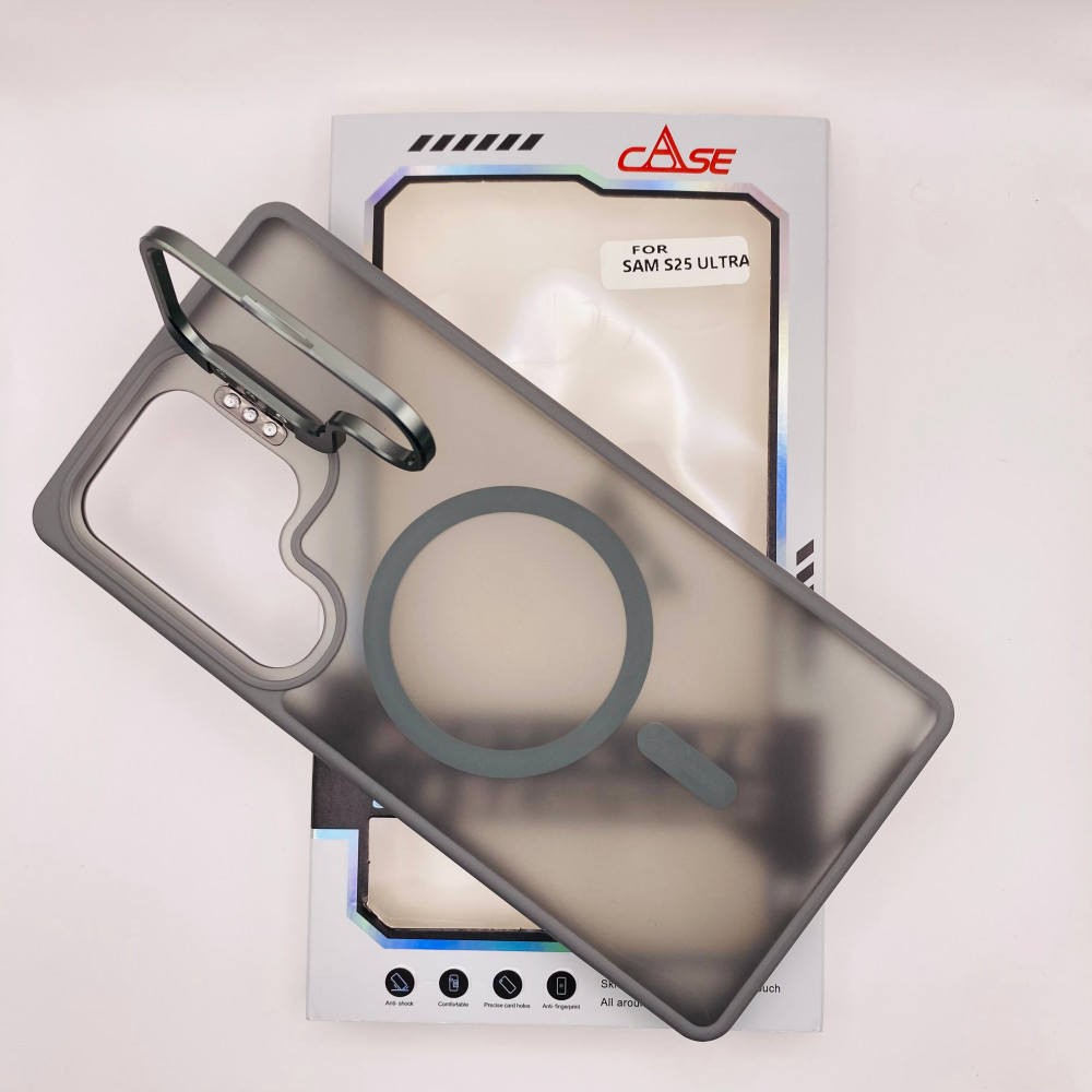 قاب مگ سیف سامسونگ s25 ultra هولدر دار |  mag safe cover samsung s25 ultra with holder - نمای بسته بندی