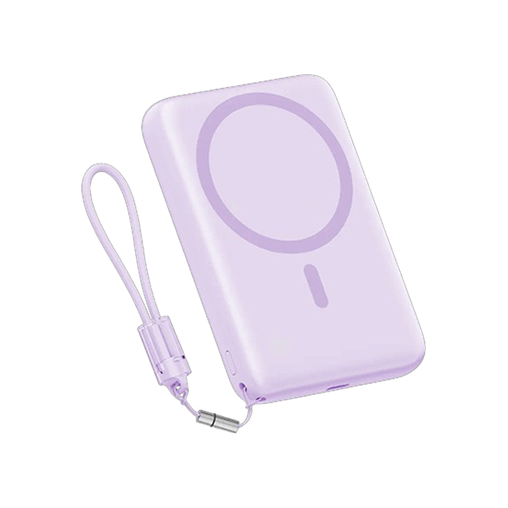پاوربانک مگنتی QCY PBW10A ظرفیت 10000mAh | شارژ بی‌سیم 15W و سیمی 22.5W-نمای سوم