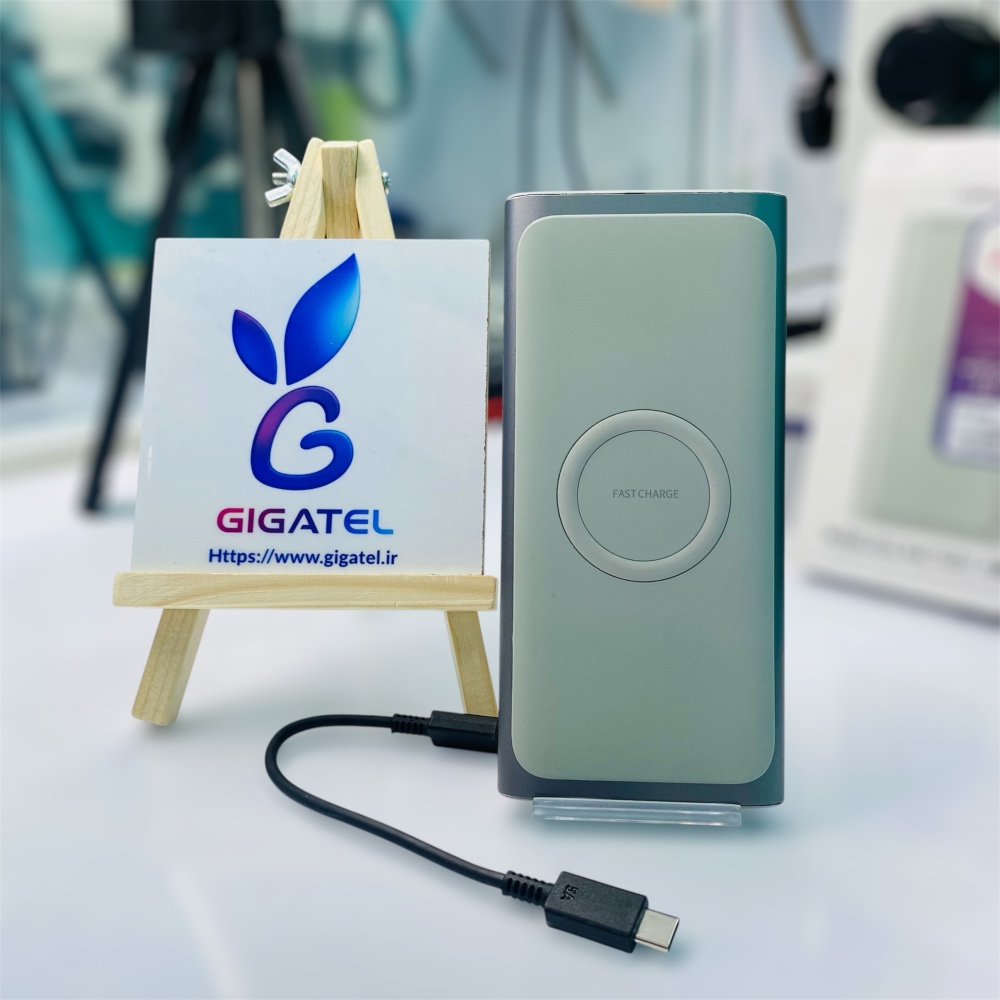 پاوربانک ۱۰،۰۰۰ میلی‌آمپر سامسونگ وایرلس Type-C با گارانتی ۱ ساله | Samsung 10000mAh Wireless Power Bank - نمای کلی