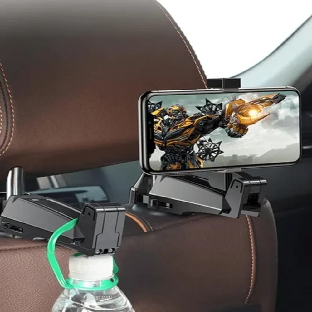 پایه نگهدارنده و شارژر بیسوس صندلی عقب خودرو | پایه تبلت عقب ماشین | Baseus Car Back Seat Holder - نمای بسته بندی