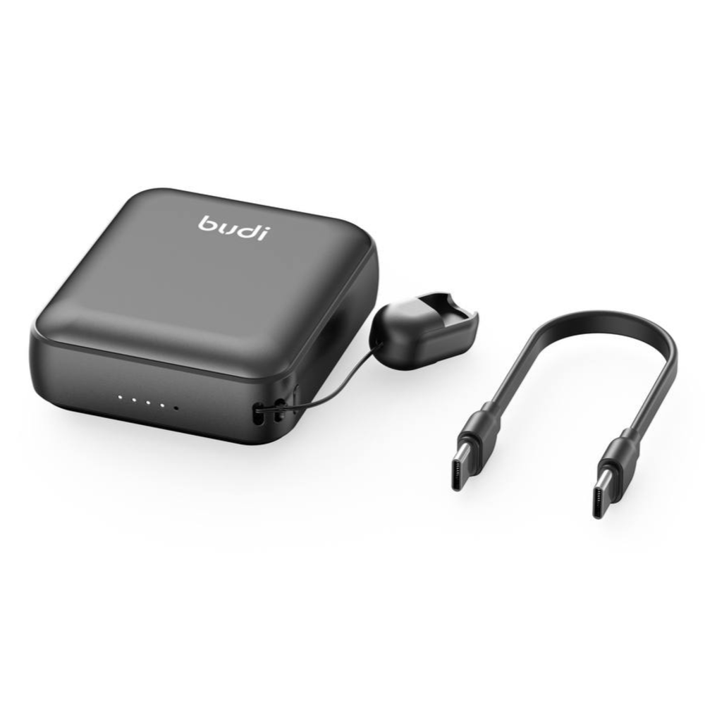 پاوربانک Budi PB092B ظرفیت 10000mAh | توان 22.5W و کابل Type-C داخلی